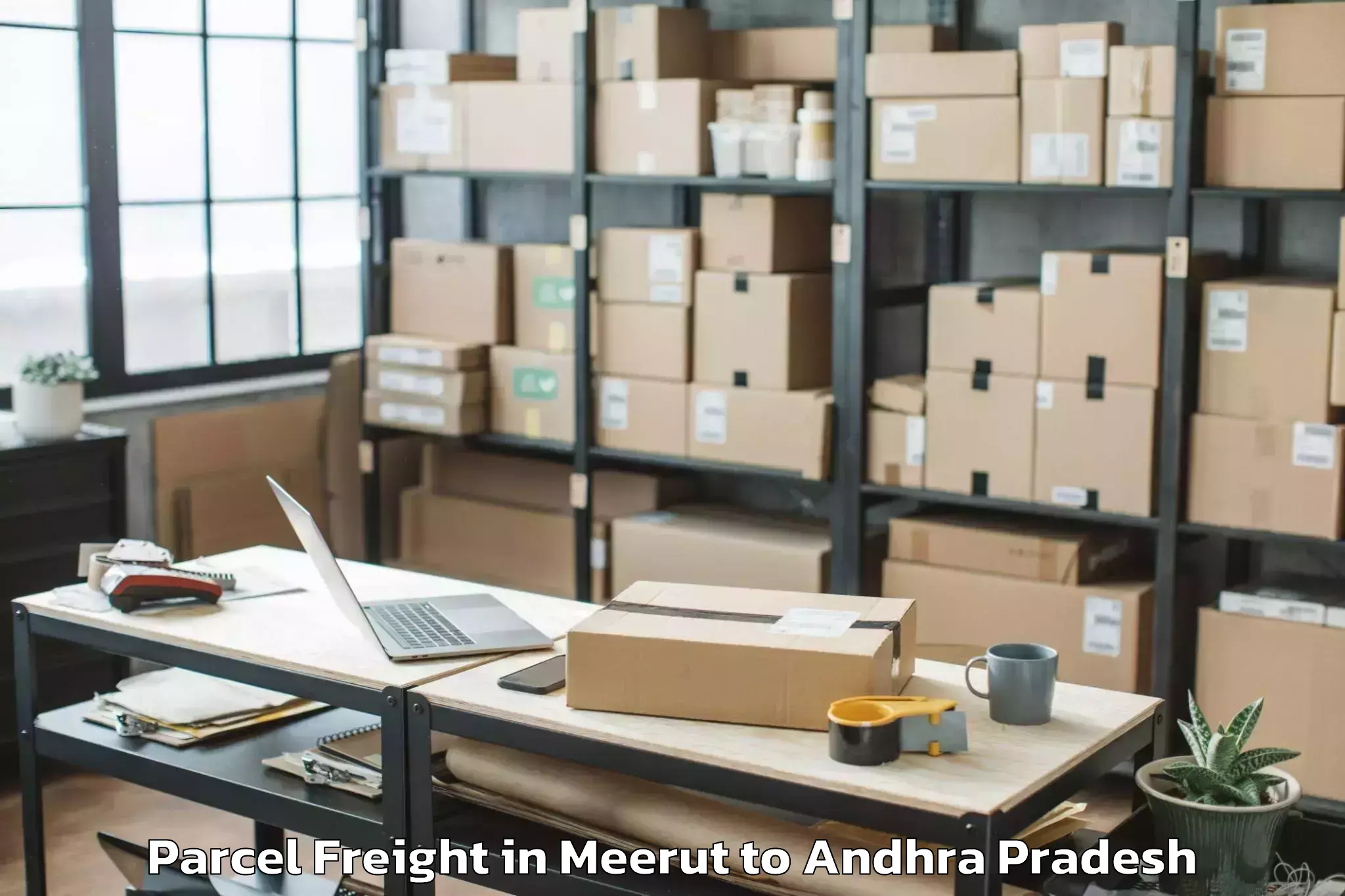 Meerut to Punganuru Parcel Freight